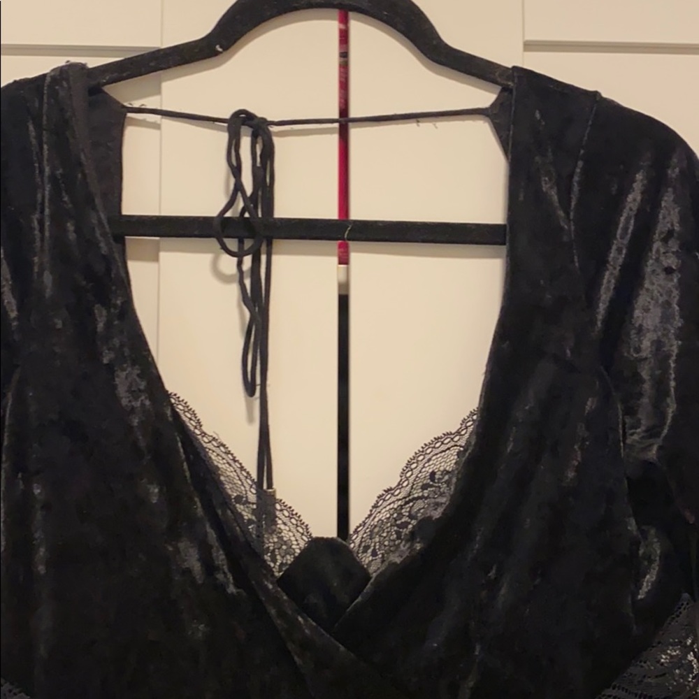 Worn once• Free People black dress